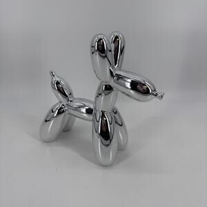 Jeff Koons Balloon Dog Sculpture - Modern Pop Art Home Decor